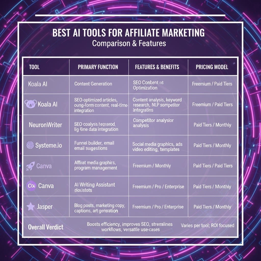 Best AI Tools for Affiliate Marketing Beginners