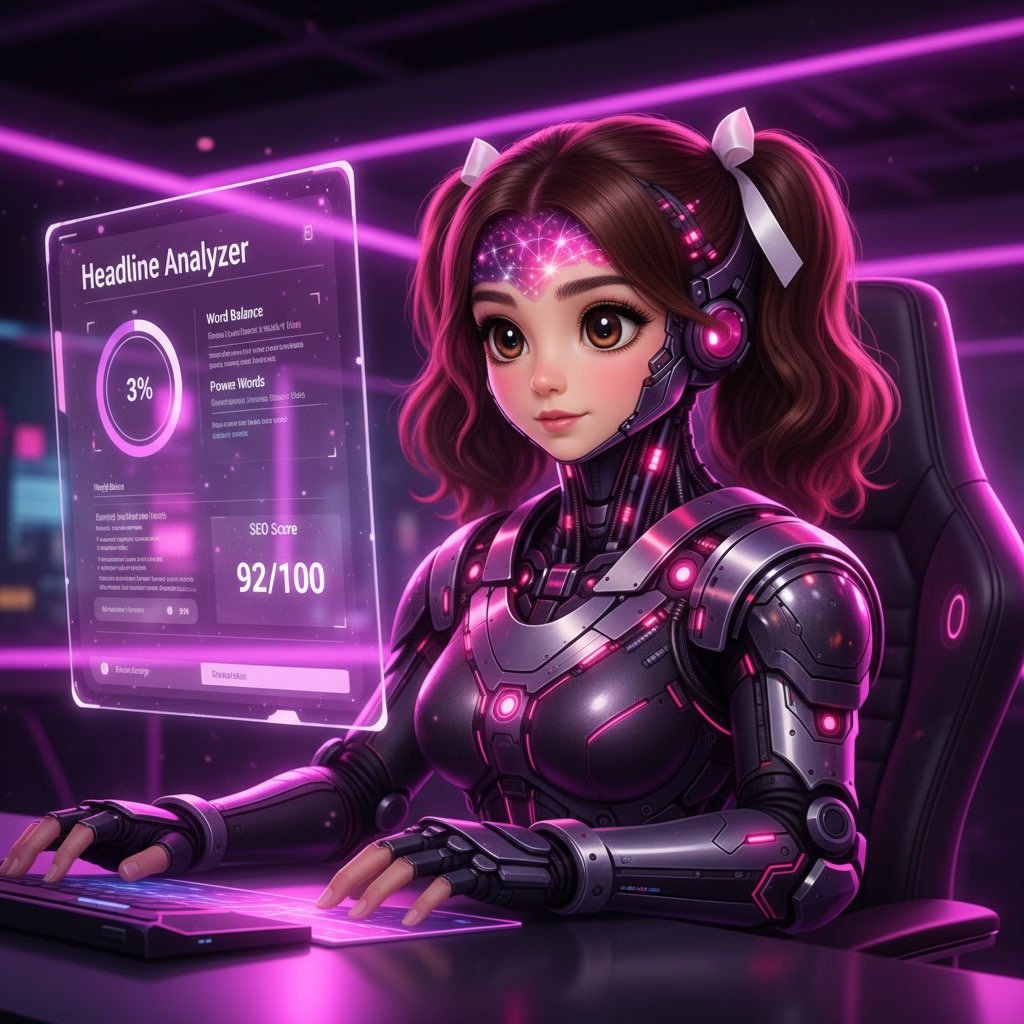 Surfer SEO headline analyzer showing word balance and optimization suggestions for better SEO headlines