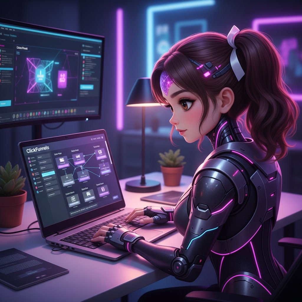 ClickFunnels funnel editor workflow example