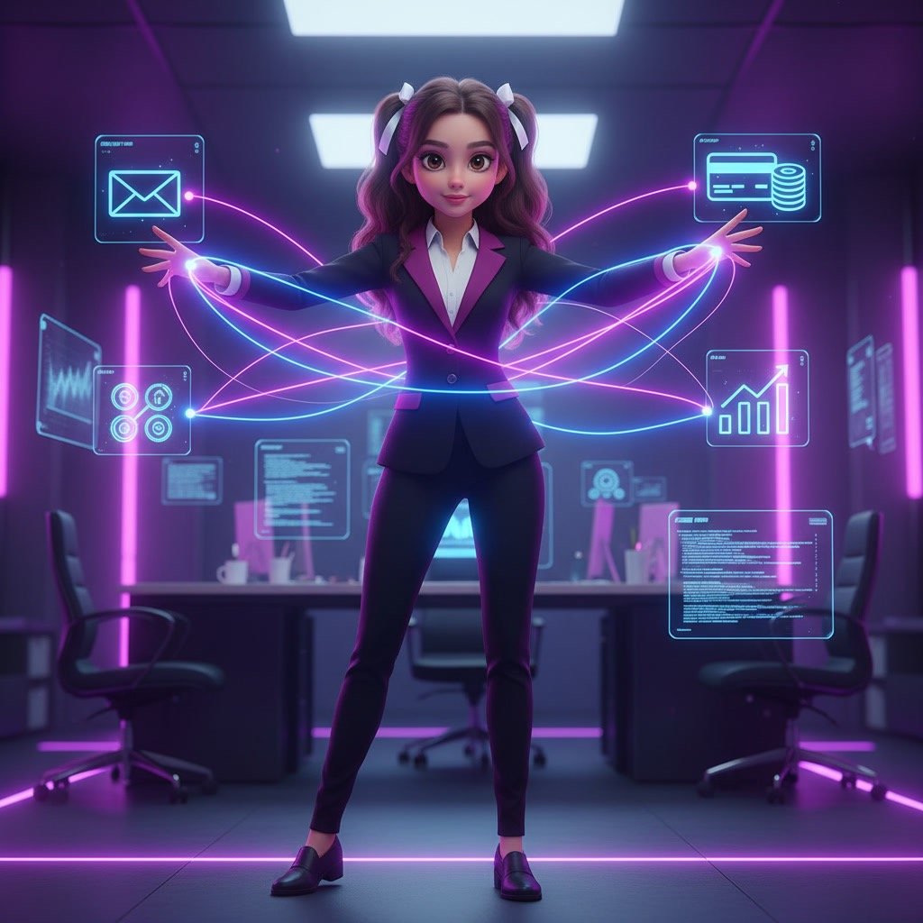 Connecting email marketing, payment, and analytics tools through automation