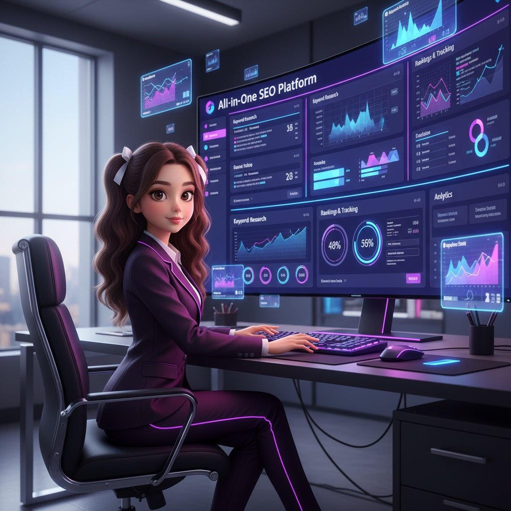 AI SEO platform dashboard managing all SEO tasks in one place