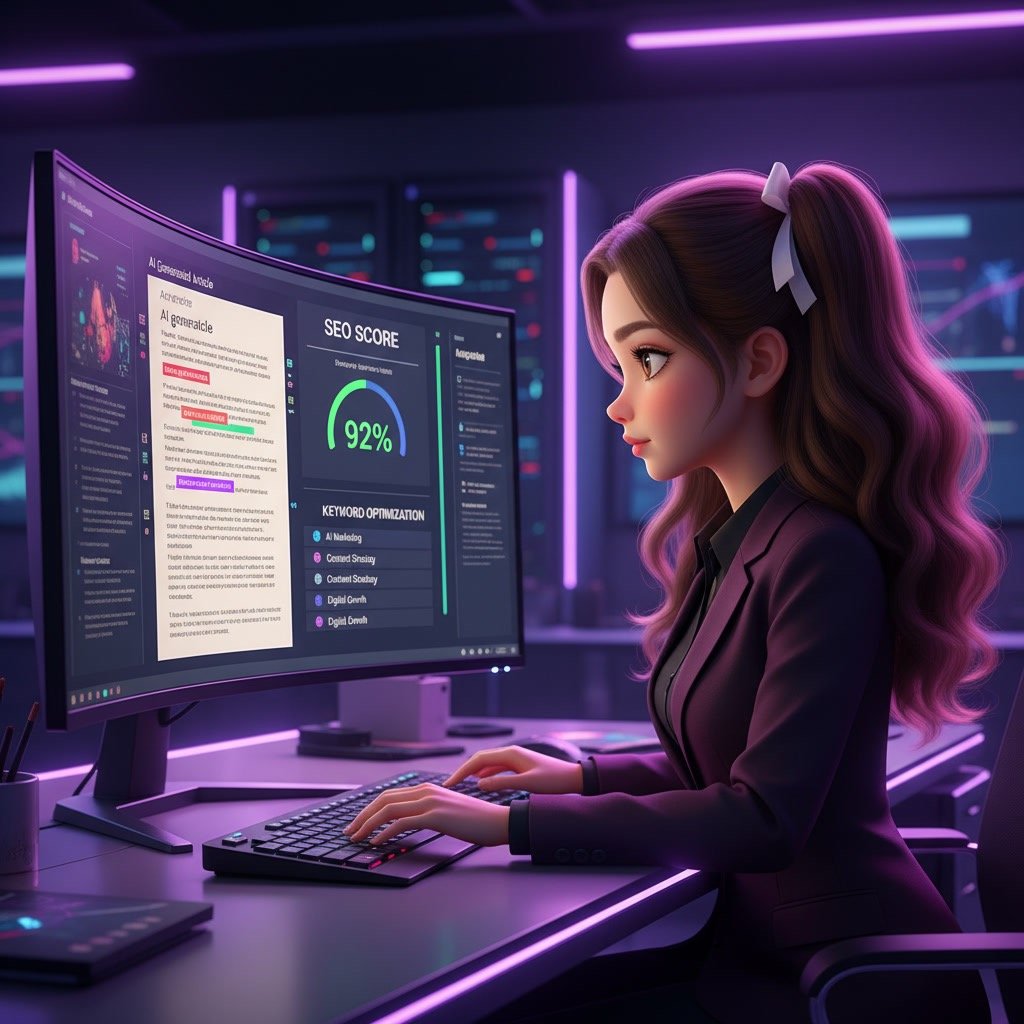 Optimizing AI-generated content using NeuronWriter SEO recommendations