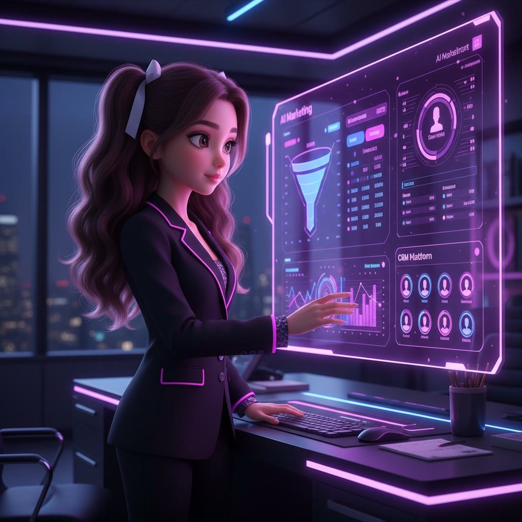 GoHighLevel dashboard showing marketing automation and CRM tools for businesses