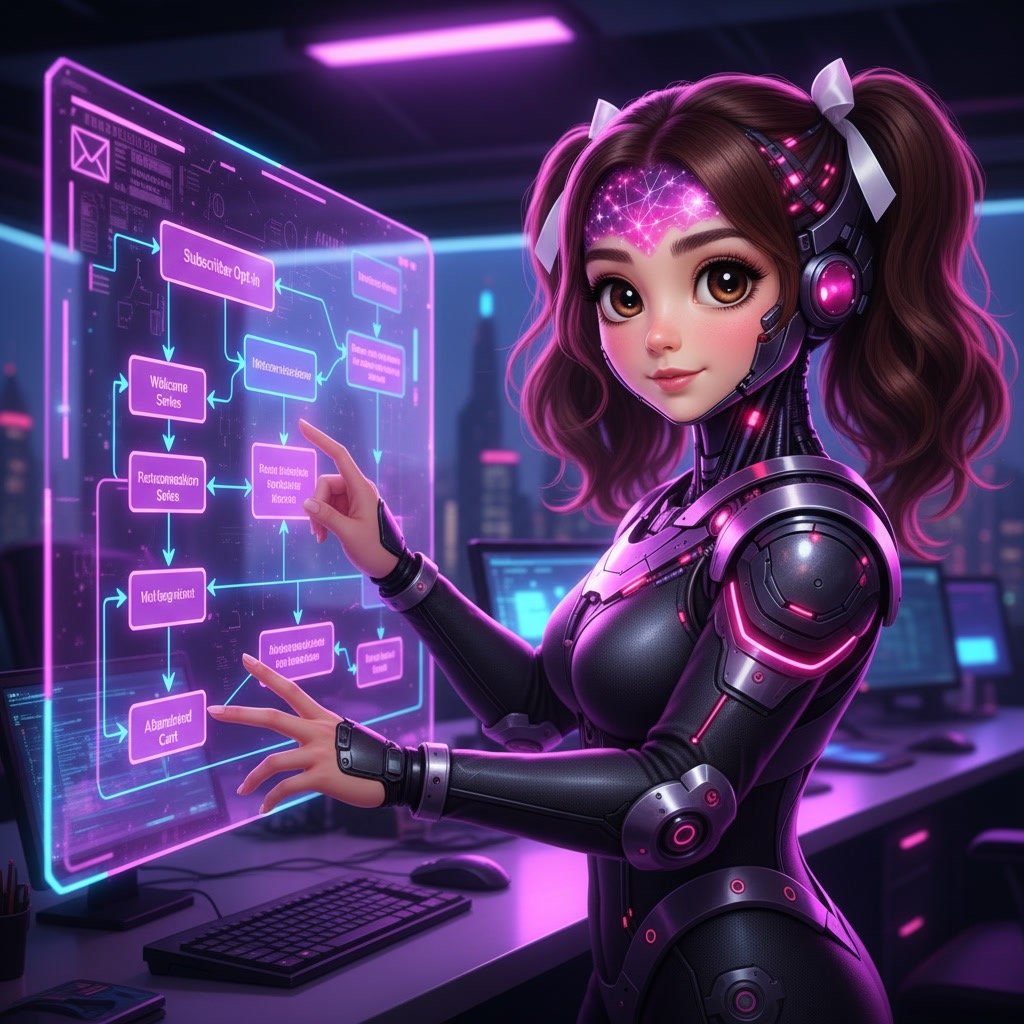 Systeme.io certification course automation workflow example showing email marketing and funnel automation setup