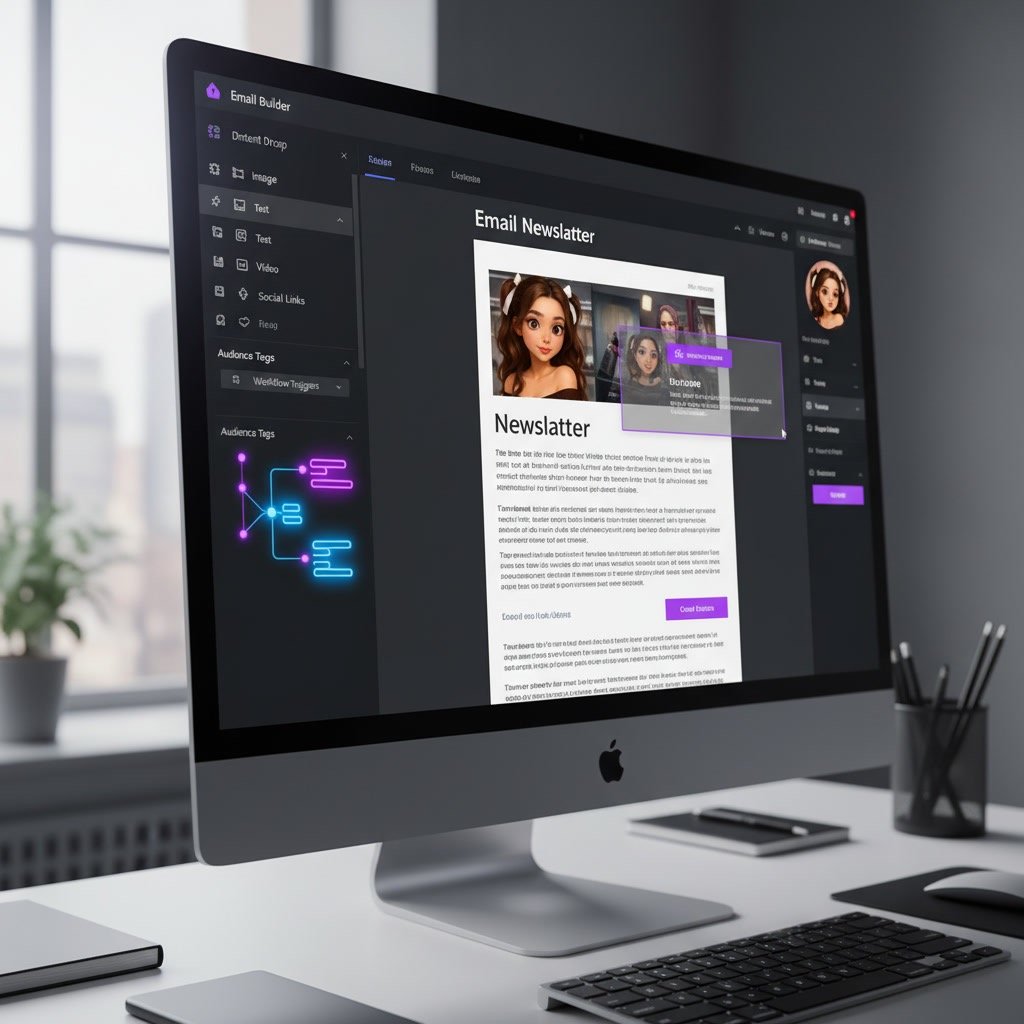 ActiveCampaign email marketing guide showing campaign builder and segmented email workflow